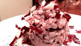 Risotto con carciofi e radicchio