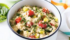 Risotto integrale con verdure