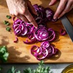 Pulizia del radicchio