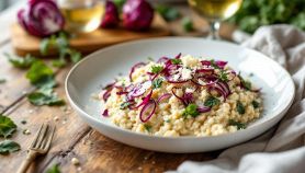Risotto radicchio e gorgonzola