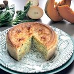 Torta di zucca e bietole