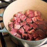 Vitello marinato con salsa al limone