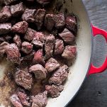 Vitello marinato con salsa al limone