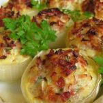 Cipolle ripiene con il tonno