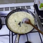 Eglefino affumicato alla lionese