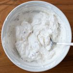 Gelato pronto per andare in freezer
