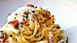 Linguine al prosciutto e mascarpone