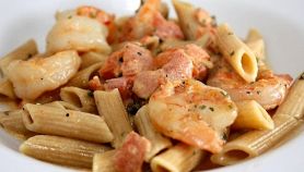 Penne ai gamberetti con Pernod