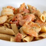 Penne ai gamberetti con Pernod