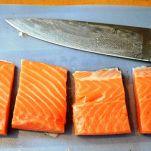 Salmone intero cotto