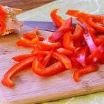 Calamaretti e seppioline ai peperoni