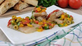 Coda di rospo agli ortaggi