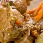 Coniglio in umido con aceto di mele