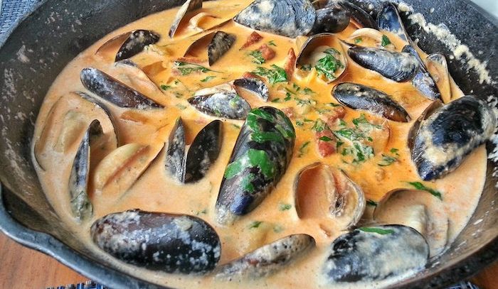 Cozze con la panna