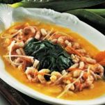 Gamberetti con salsa all’arancia