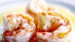 Gamberetti con salsa all'arancia
