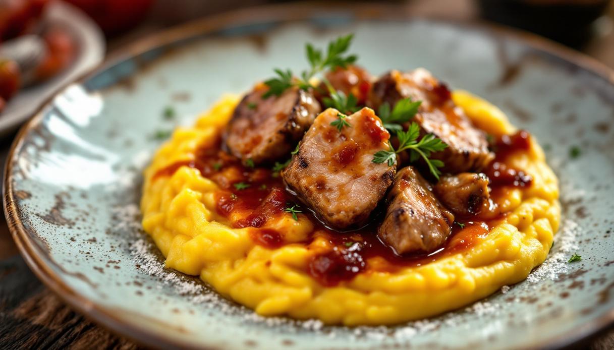 Polenta e coniglio