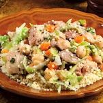 Cuscus con agnello, manzo e ortaggi