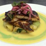 Dentice con salsa di zucchine