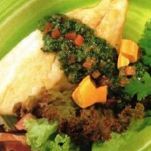 Dentice rosso con salsa al coriandolo