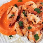 Gamberi in salsa di peperoni