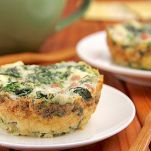 Tortino di spinaci patate e uova