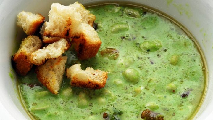 Zuppa di fave fresche