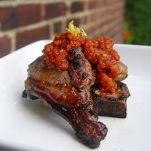 Agnello con pomodori secchi