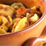 Agnolotti con ragù di carne