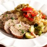 Arrosto genovese con cipolle