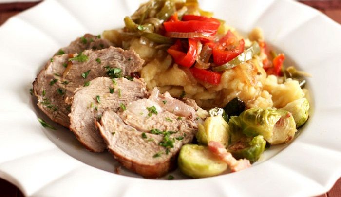 Arrosto alla genovese con cipolle