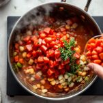 Aggiunta dei pomodori