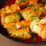 Involtini di verza ai porcini