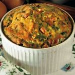 Mini soufflé di spinaci