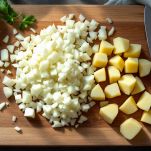 Ingredienti per risotto con patate