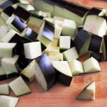 Branzino alle melanzane e olive nere