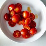 Branzino alle melanzane e olive nere