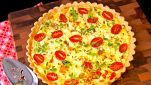 Crostata con ricotta e verdure