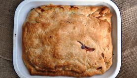 Focaccia alla ricotta e piselli