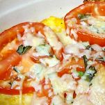 Polenta ai pomodori con pecorino