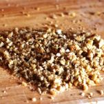 Risotto con pere e noci