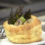 Vol-au-vent agli asparagi