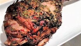 Cosciotto di agnello ai funghi porcini