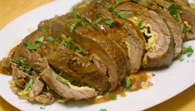 Arrosto ripieno di frittata e peperoni