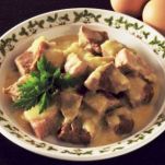 Bollito in salsa di porri