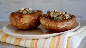 Cappelle di funghi grigliate