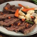 Controfiletto brasato alle verdure