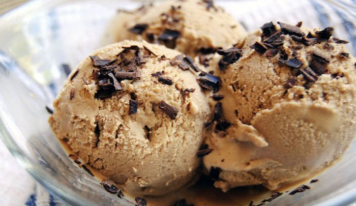 Gelato di caffè fatto in casa