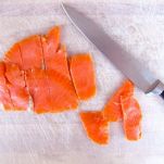 Mezze penne al salmone