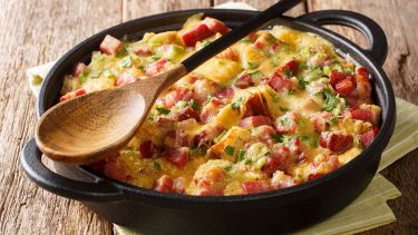 padella con patate alla carbonara
